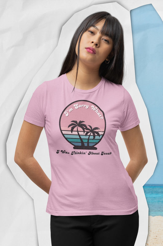 Women’s “Sorry What?” Relaxed Fit T-Shirt | Christian Clothing | Faith-Based Apparel