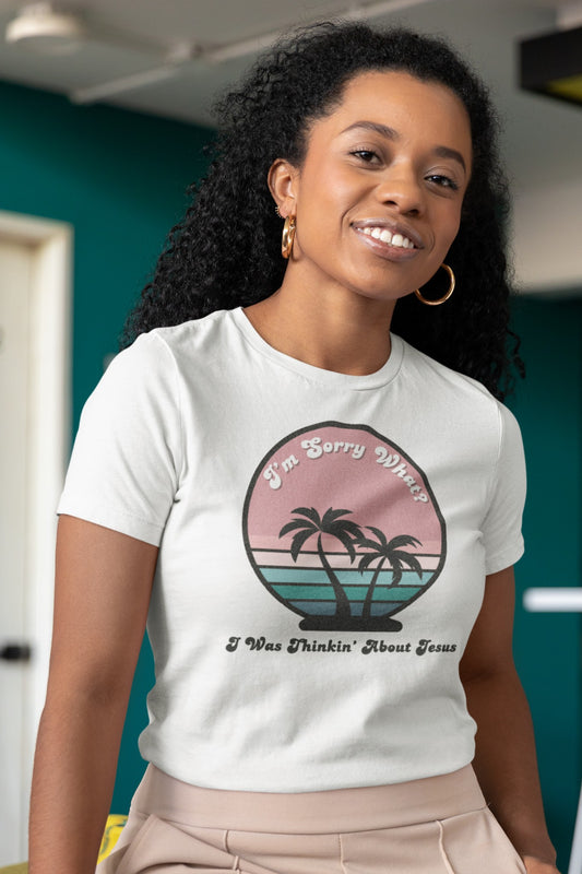 Women’s “Sorry What?” Relaxed Fit T-Shirt | Christian Clothing | Faith-Based Apparel