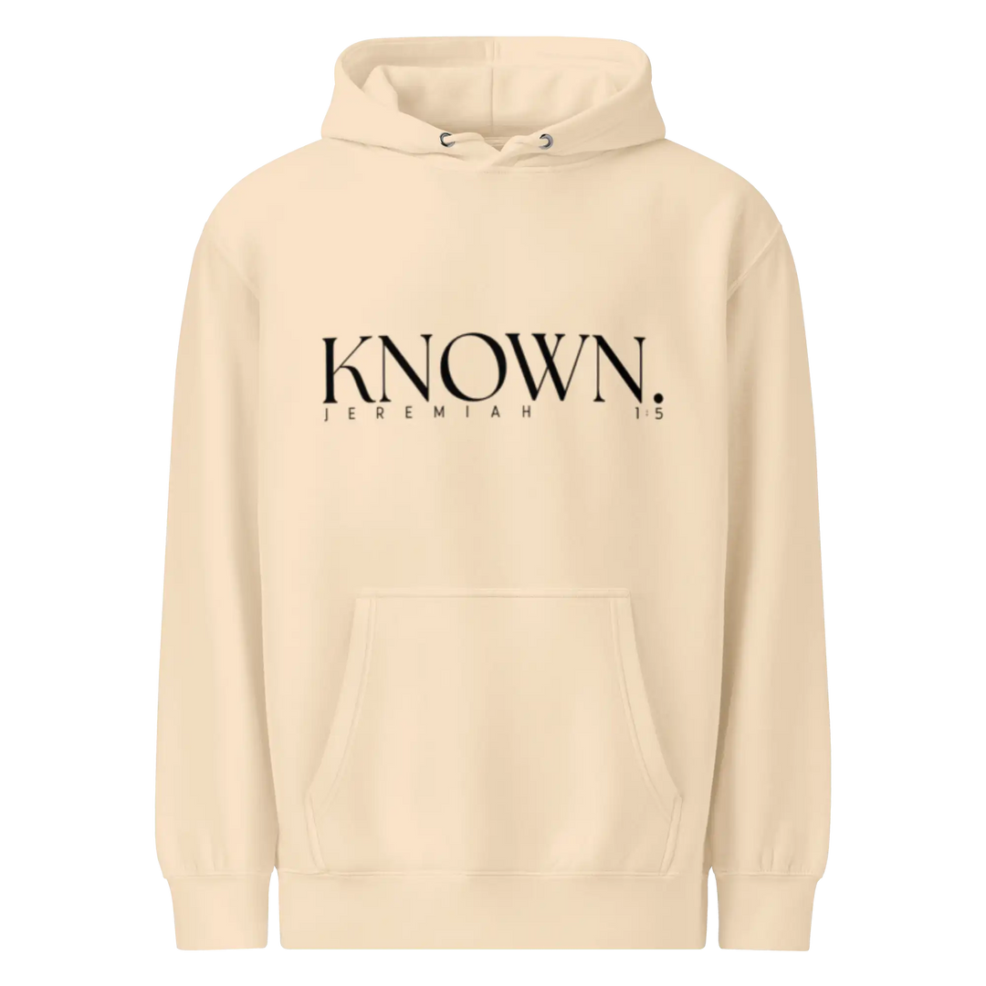 'KNOWN' - Before I Formed You Hoodie: Declaration of Intentional Life (Extremely Limited)