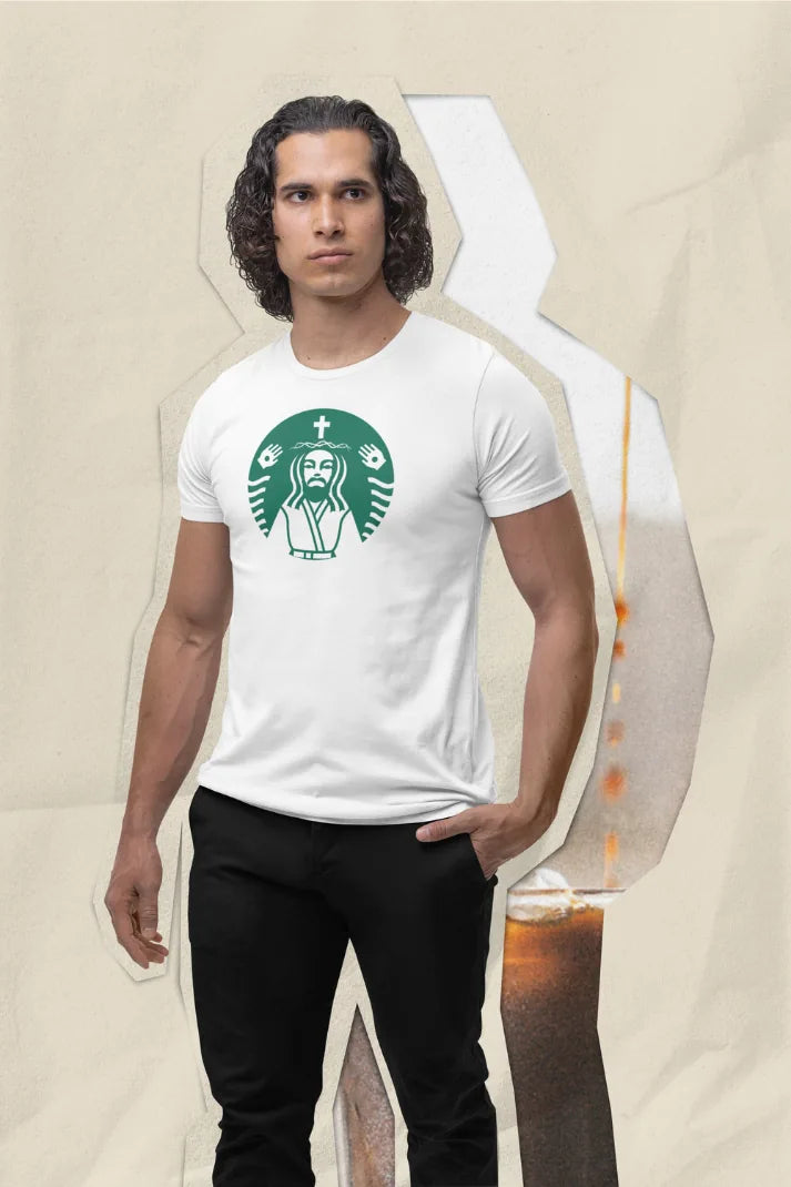 Coffee Jesus T-Shirt | Christian Clothing | Faith-Based Apparel