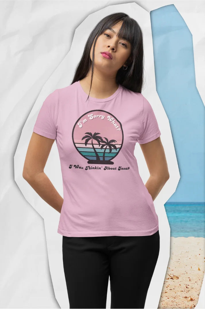 Women’s “Sorry What?” Relaxed Fit T-Shirt | Christian Clothing | Faith-Based Apparel