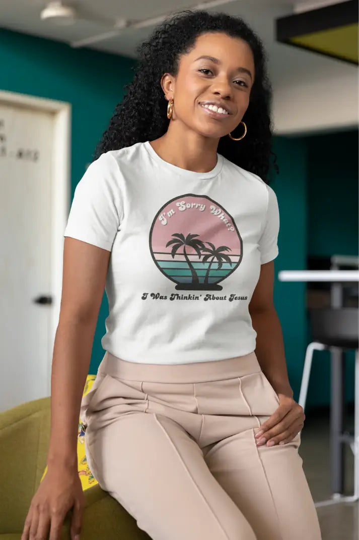 Women’s “Sorry What?” Relaxed Fit T-Shirt | Christian Clothing | Faith-Based Apparel