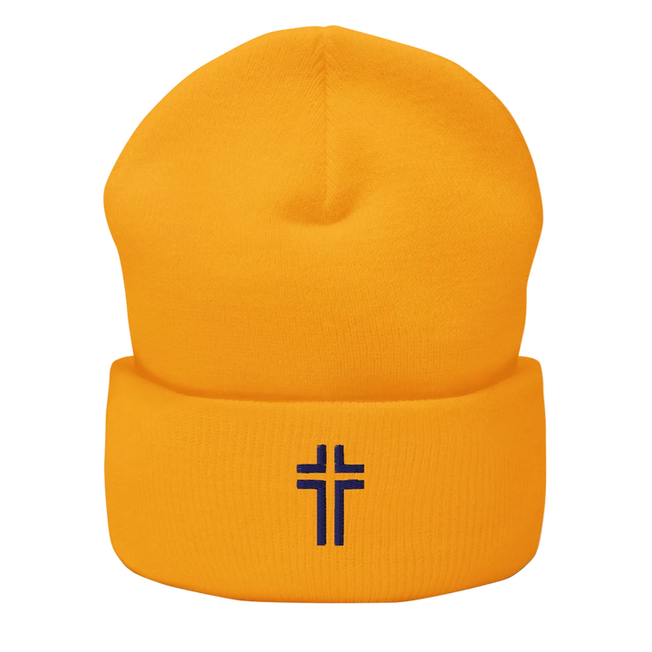 The Embroidered Cross Beanie | Apostles Unlimited