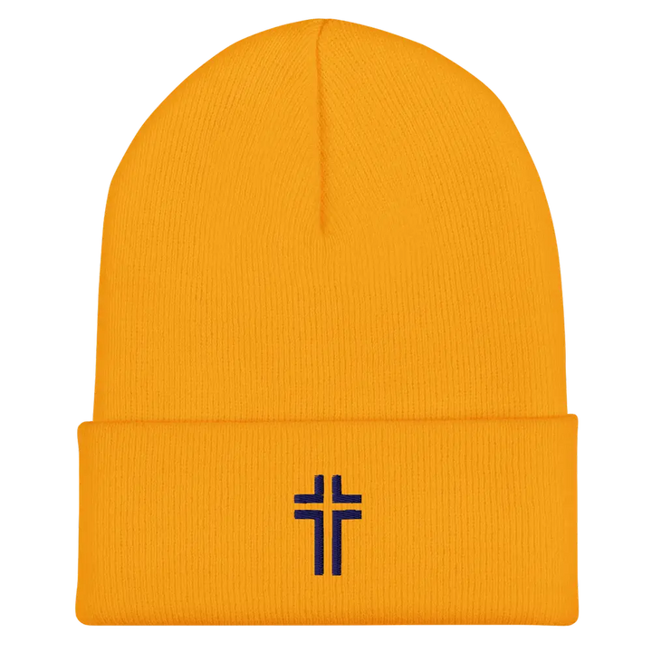The Embroidered Cross Beanie | Apostles Unlimited