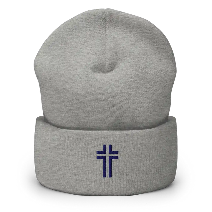 The Embroidered Cross Beanie | Apostles Unlimited
