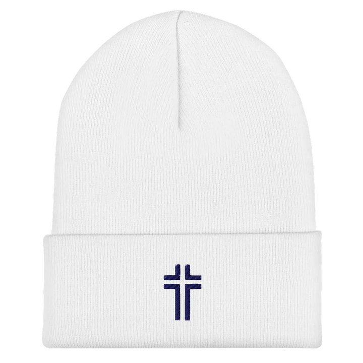 The Embroidered Cross Beanie | Apostles Unlimited