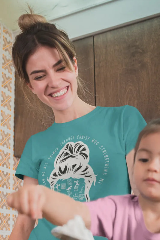 Women’s “Mom Can Do All Things” T-Shirt | Christian Clothing | Limited Edition