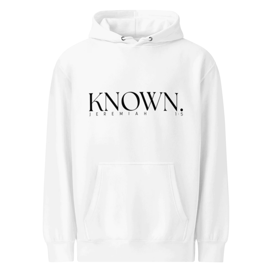 'KNOWN' - Before I Formed You Hoodie: Declaration of Intentional Life (Extremely Limited)