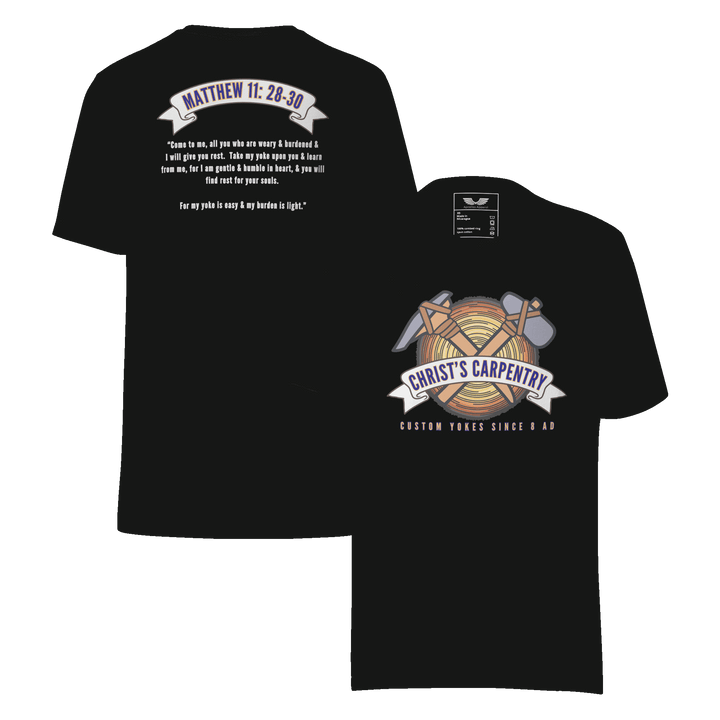 Christ’s Carpentry T-Shirt | Christian Clothing | Faith-Based Apparel (Limited Edition)