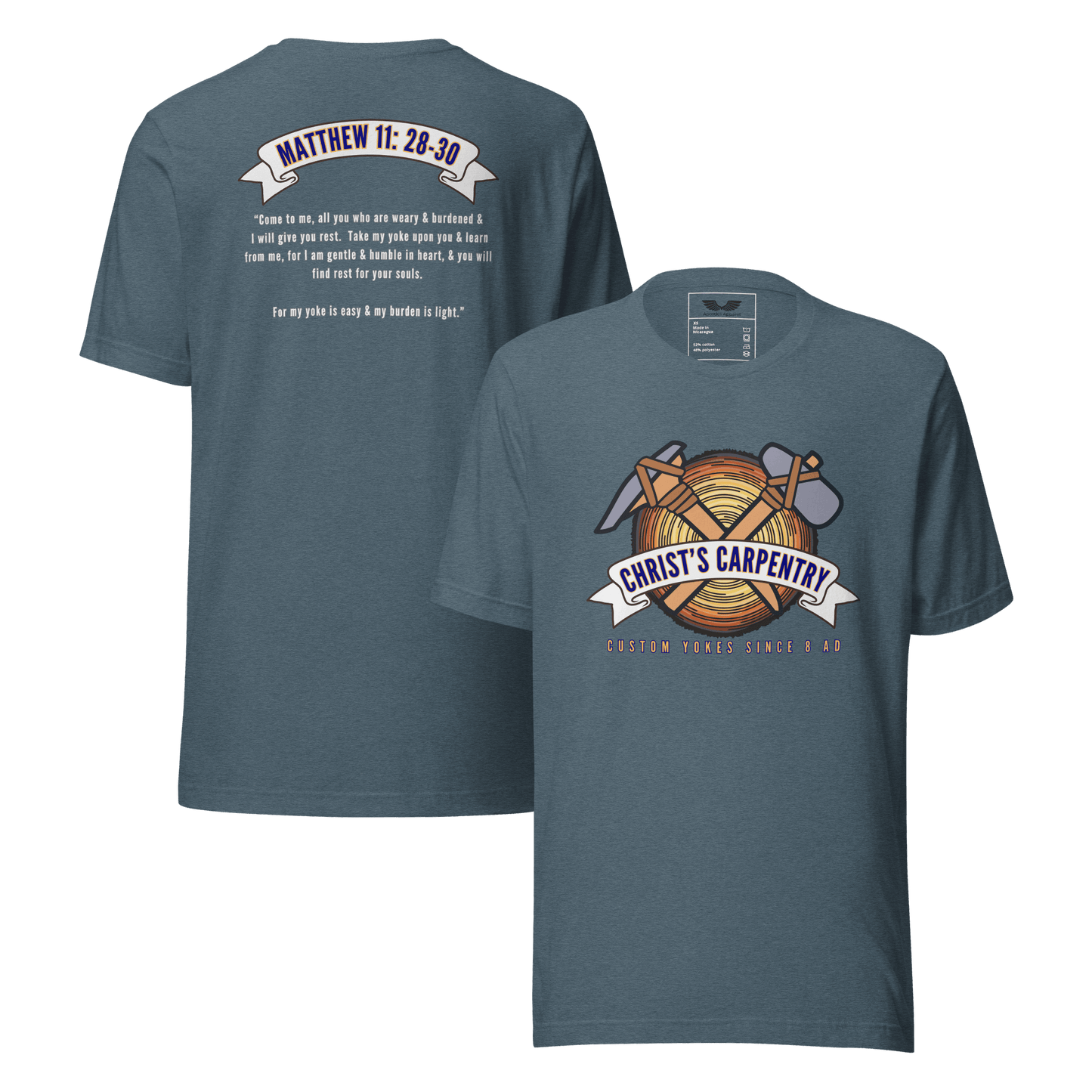 Christ’s Carpentry T-Shirt | Christian Clothing | Faith-Based Apparel (Limited Edition)
