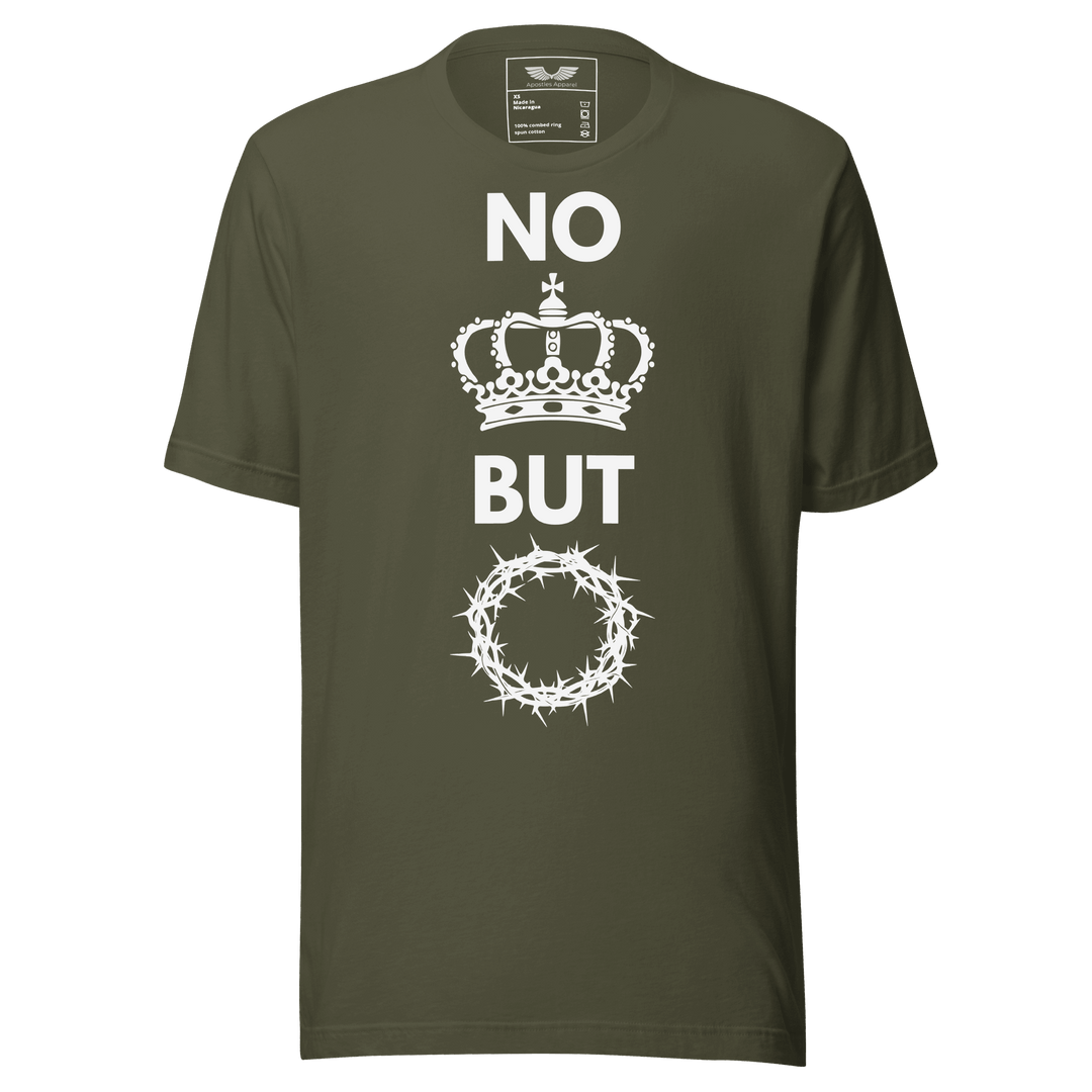 No King But Christ T-Shirt | Christian Clothing | Faith-Based Apparel