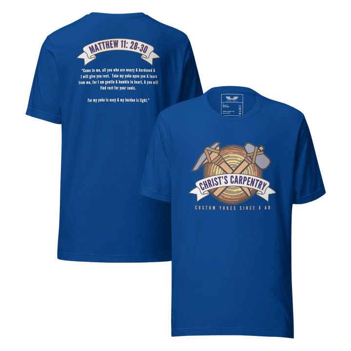 Christ’s Carpentry T-Shirt | Christian Clothing | Faith-Based Apparel (Limited Edition)