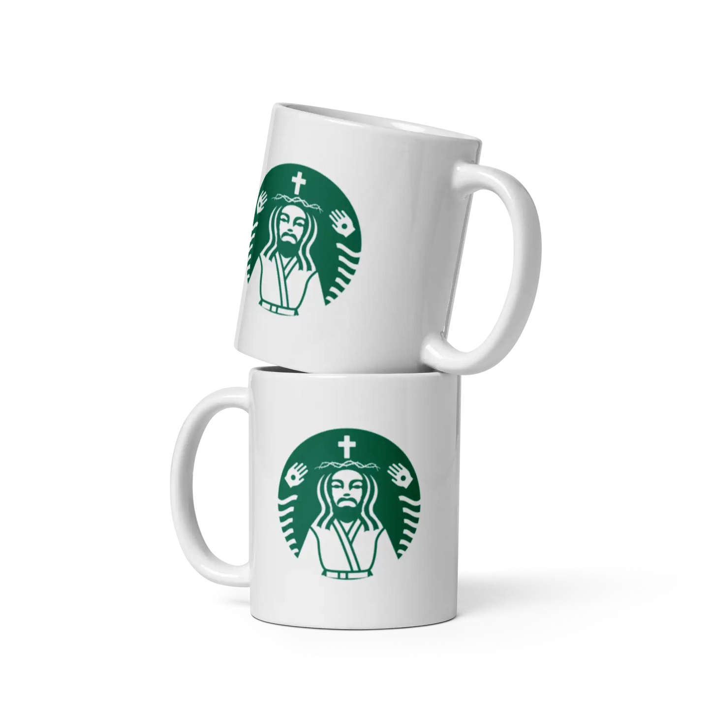 Coffee Jesus Mug - Premium Ceramic Christian Coffee Mug (11oz, 15oz, 20oz) | Apostles Unlimited