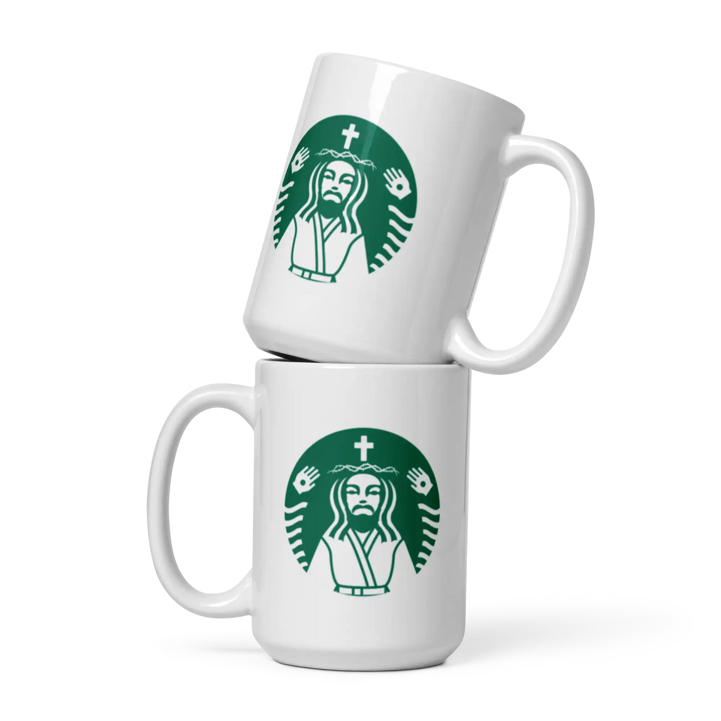 Coffee Jesus Mug - Premium Ceramic Christian Coffee Mug (11oz, 15oz, 20oz) | Apostles Unlimited