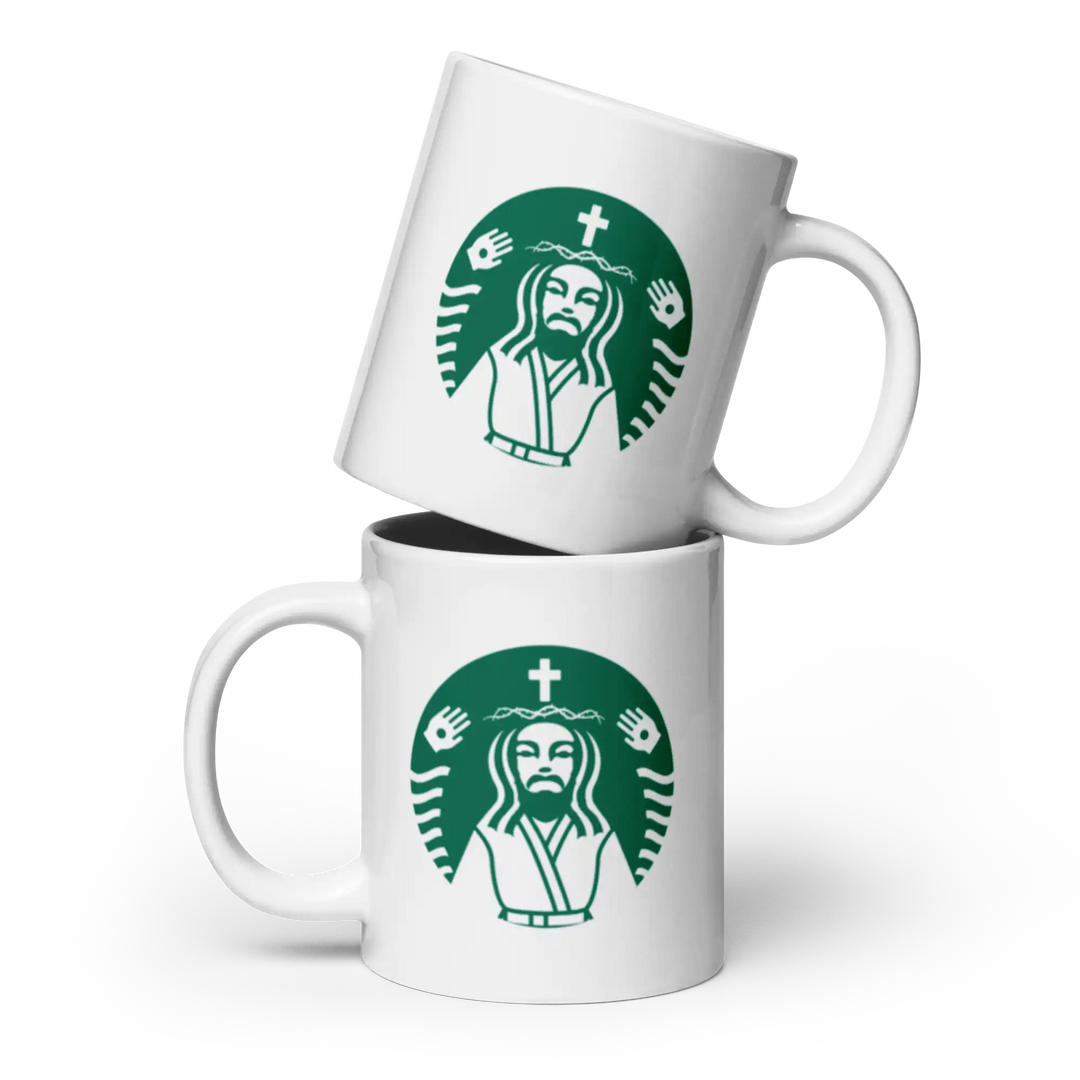 Coffee Jesus Mug - Premium Ceramic Christian Coffee Mug (11oz, 15oz, 20oz) | Apostles Unlimited